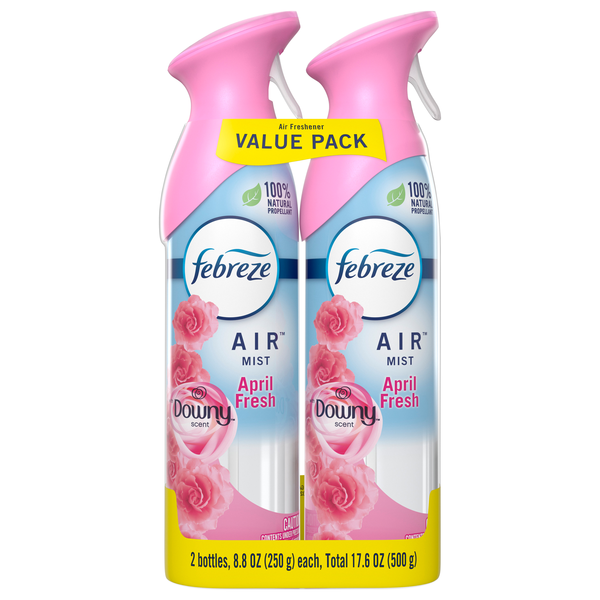 Febreze AIR Mist Downy April Fresh Air Freshener Aerosol Spray - 2 ct