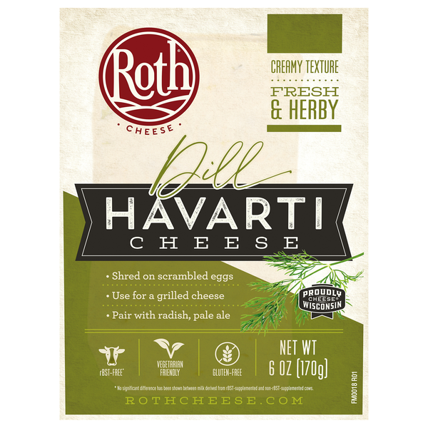 Roth Dill Havarti Cheese Block