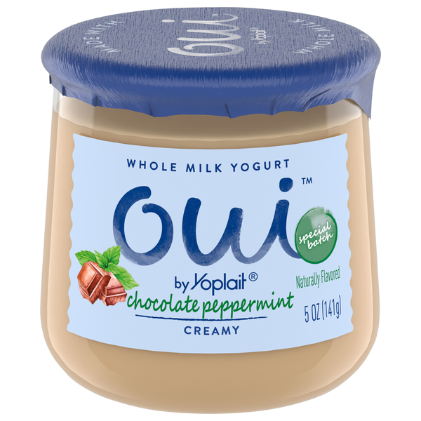 Oui by Yoplait Chocolate Peppermint Whole Milk Yogurt