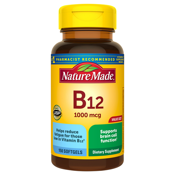 Nature Made Vitamin B12 1000 mcg Dietary Supplement Softgels