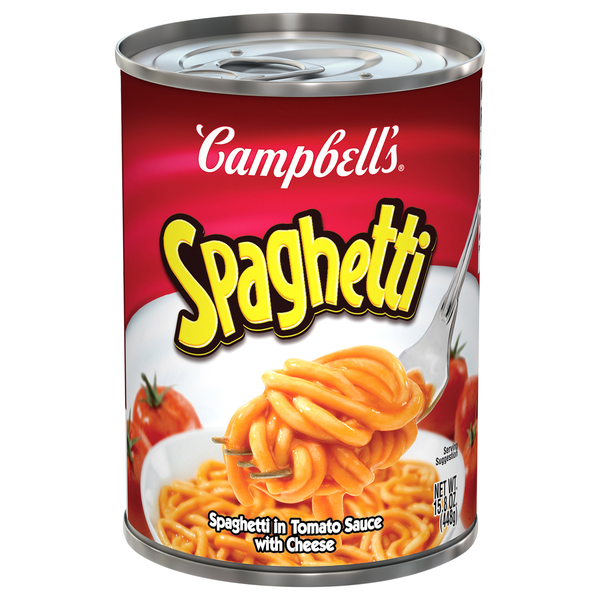 Campbell's Spaghetti in Tomato Sauce with Cheese