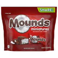 Mounds Dark Chocolate & Coconut Candy Bar Miniatures Share Pack