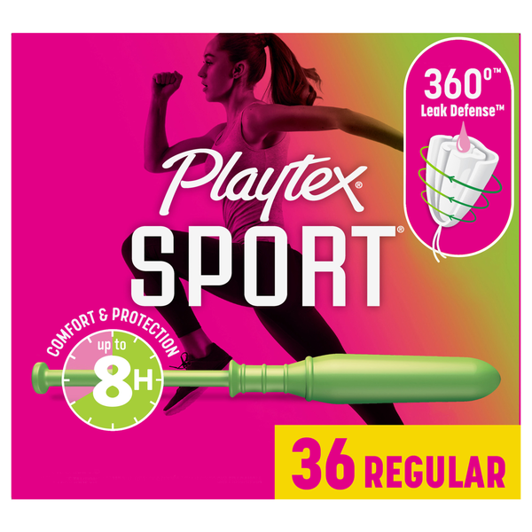 Playtex Sport Unscented Regular Tampons