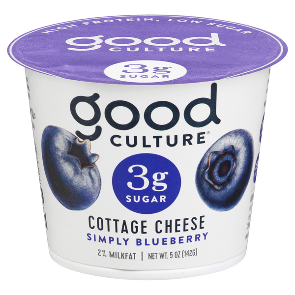 Save on Good Culture Cottage Cheese Simply Blueberry 3g Sugar 2