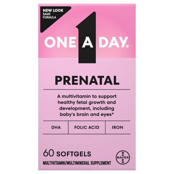 One A Day Women's Prenatal 1 Multivitamin with DHA & Folic Acid Softgels