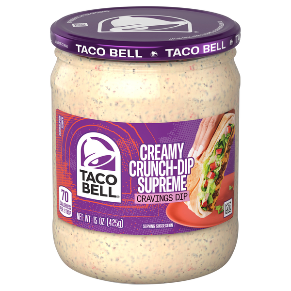 Taco Bell Creamy Crunch-Dip Supreme Cravings Dip
