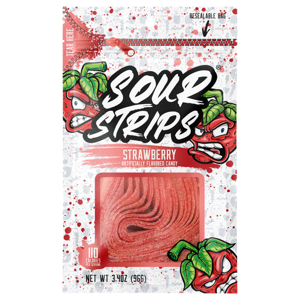 Sour Strips Strawberry Candy