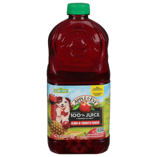 Apple & Eve Sesame Street 100% Juice Elmo & Tango's Punch