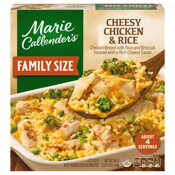 Marie Callender's Cheesy Chicken & Rice Family Size Frozen Meal