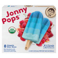 JonnyPops Organic Dairy Free Blue Wave Water Pops - 8 ct Frozen