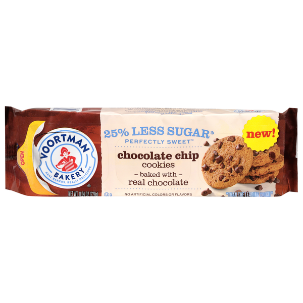 Voortman 25% Less Sugar Chocolate Chip Cookies