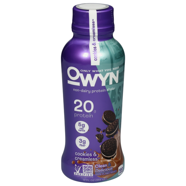 OWYN Plant-Based Cookies & Creamless 20g Non-Dairy Protein Drink