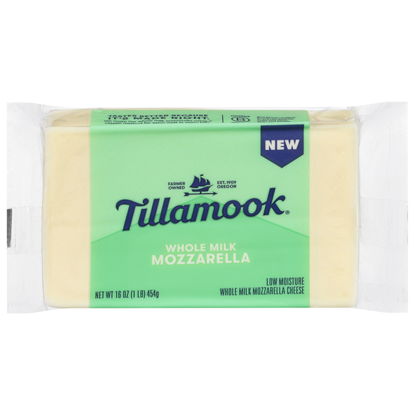 Tillamook Whole Milk Mozzarella Cheese Block