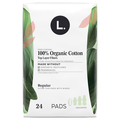 L. Organic Cotton Ultra Thin Pads with Wings Regular