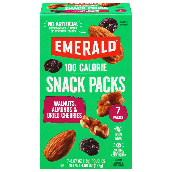Emerald 100 Calorie Packs Walnuts & Almonds with Dried Cherries - 7 ct