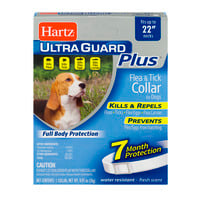 Hartz UltraGuard Plus Flea & Tick Collar for Dogs White Fresh Scent