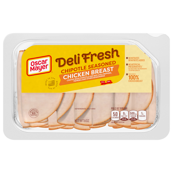 Save on Oscar Mayer Deli Fresh Chicken Breast Chipotle Seasoned Sliced