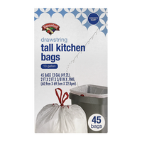 Hannaford Tall Kitchen Drawstring Bags 13 Gallon