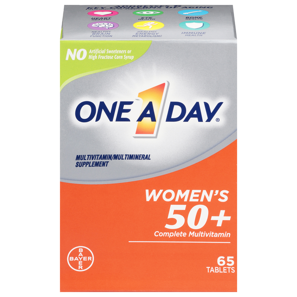 One A Day Women's 50+ Complete Multivitamin Supplement Tablets