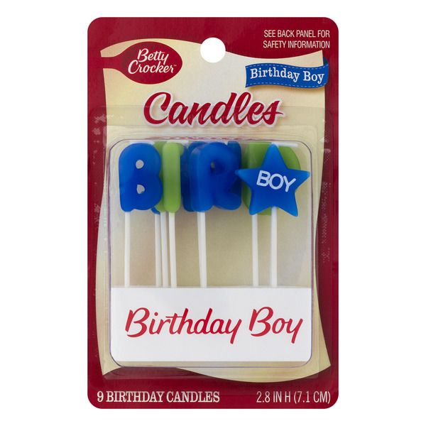 Save on Betty Crocker Candles Birthday Boy Order Online Delivery Giant