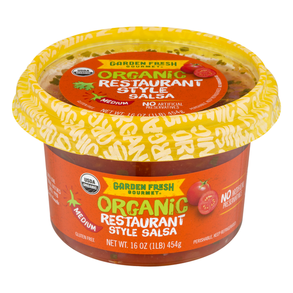 Garden Fresh Gourmet Organic Medium Restaurant Style Salsa
