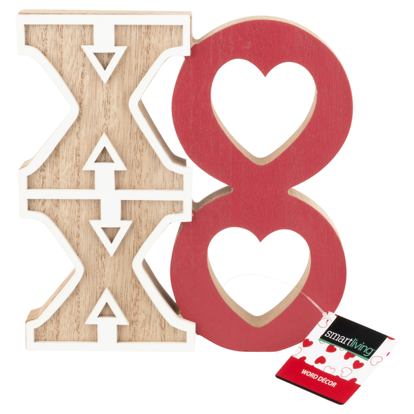 Smart Living Valentine's Day Word Decor XOXO