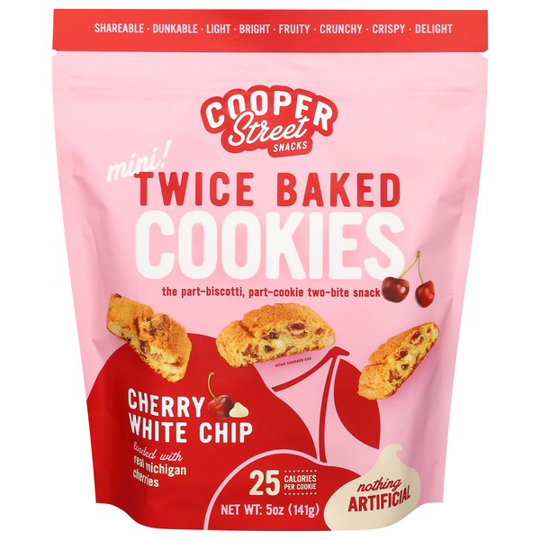 Cooper Street Cherry White Chunk Twice Baked Cookies