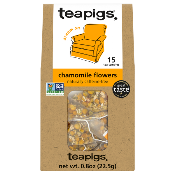 Teapigs Caffeine Free Dream On Chamomile Flowers Tea Temples