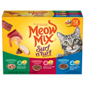 Meow Mix Surf 'N Turf Variety Pack Adult Wet Cat Food - 12 ct