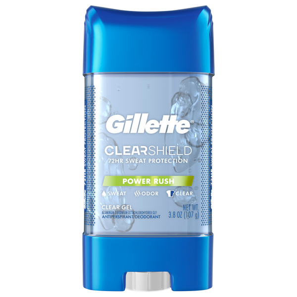 Save on Gillette Antiperspirant Deodorant Power Rush Clear Gel Order