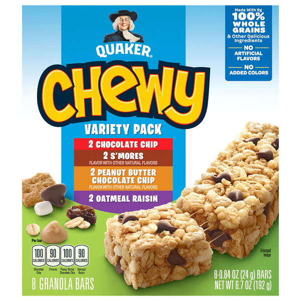 Quaker Chewy Granola Bars Variety Pack - 8 ct