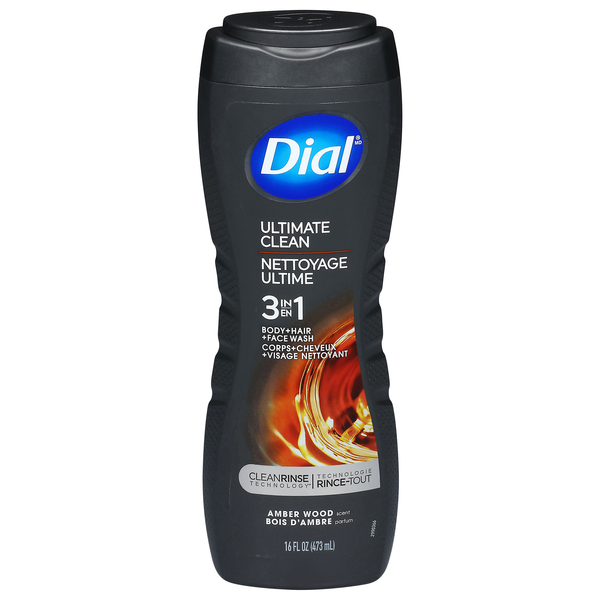 Dial For Men Clean Freshness Ultimate Clean 3-in-1 Hair + Body Wash