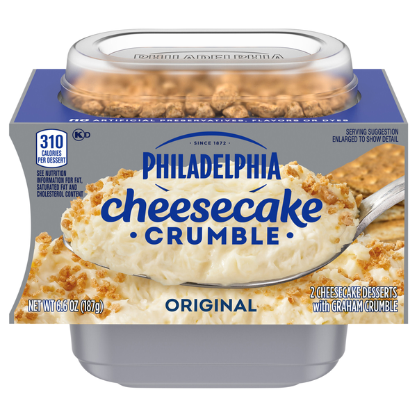 Philadelphia Original Cheesecake Crumble Dessert Cups - 2 ct