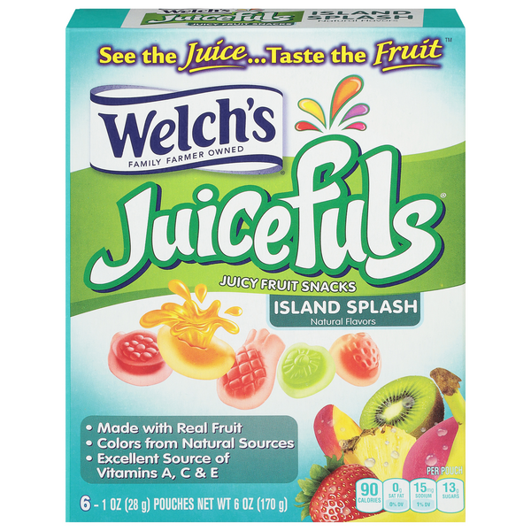 Save on Welch's Juicefuls Fruit Snacks Island Splash 6 ct Order