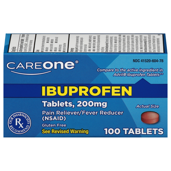 CareOne Ibuprofen Pain Relief 200 mg Tablets