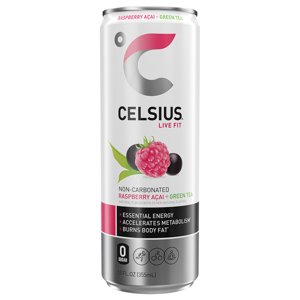 Celsius Live Fit Raspberry Acai + Green Tea Energy Drink