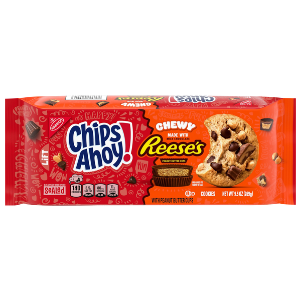 Nabisco Chips Ahoy! Chewy Reese's Peanut Butter Cup Chocolate Chip Cookies