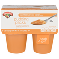 Hannaford Pudding Packs Butterscotch Gluten Free - 4 ct