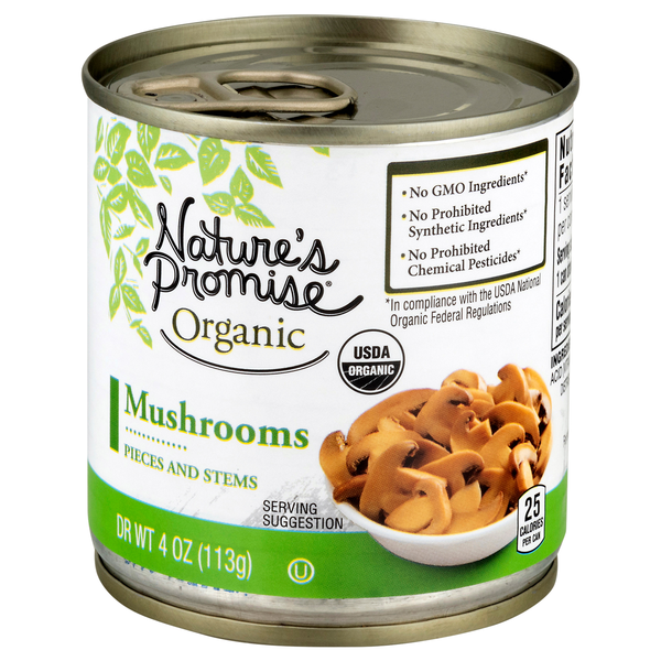 Nature's Promise Organic Stems & Pieces Mushrooms