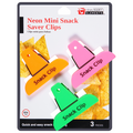 Culinary Elements Mini Snack Saver Clips Neon