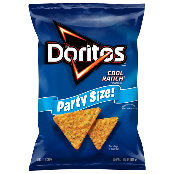 Doritos Cool Ranch Tortilla Chips Party Size