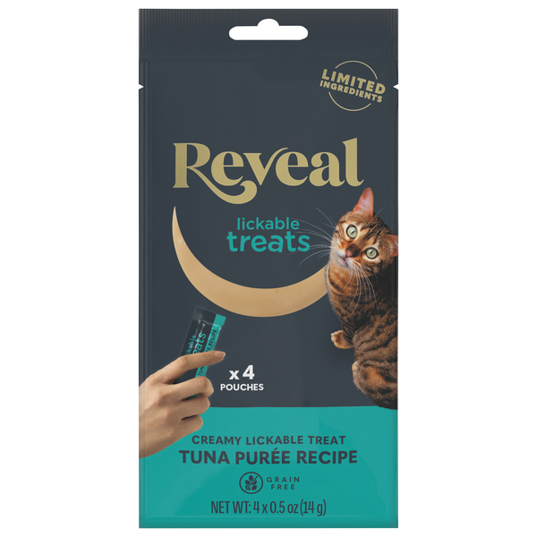 Reveal Tuna Puree Lickable Cat Treats - 4 ct