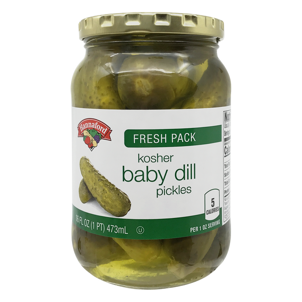 Hannaford Kosher Baby Dill Pickles