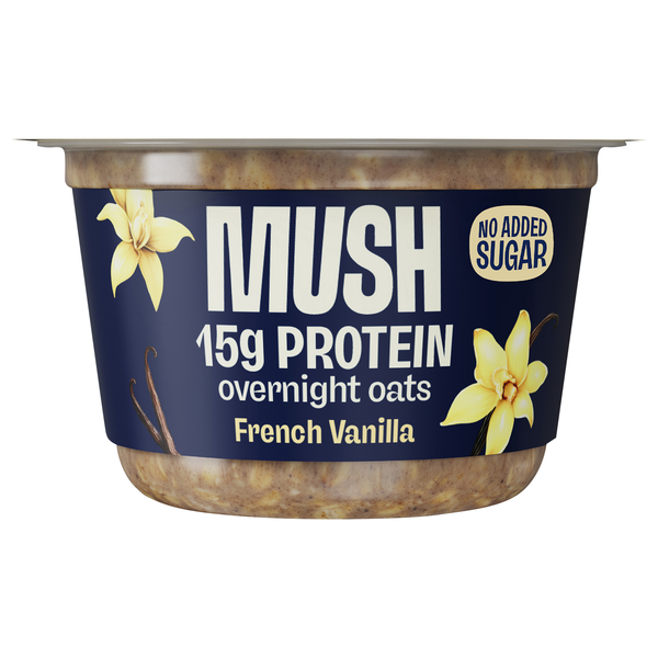 MUSH Gluten & Dairy Free French Vanilla Protein Overnight Oats