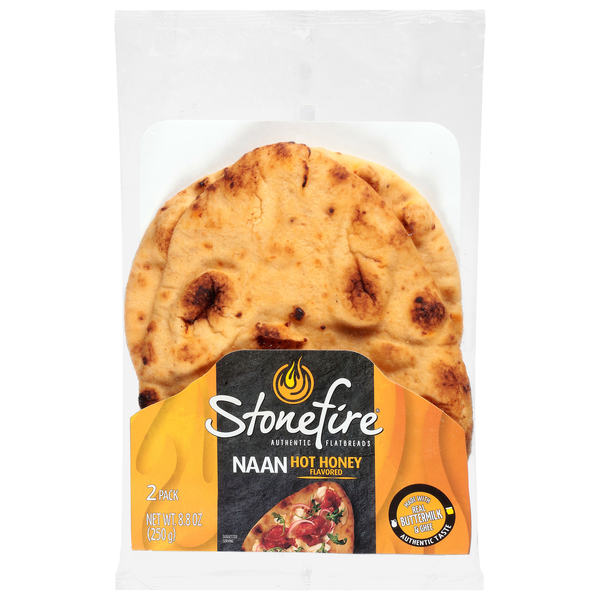 Stonefire Hot Honey Flavored Naan - 2 ct