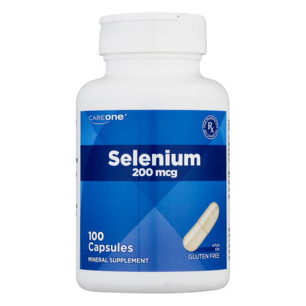 CareOne Gluten Free 200mcg Selenium Capsules