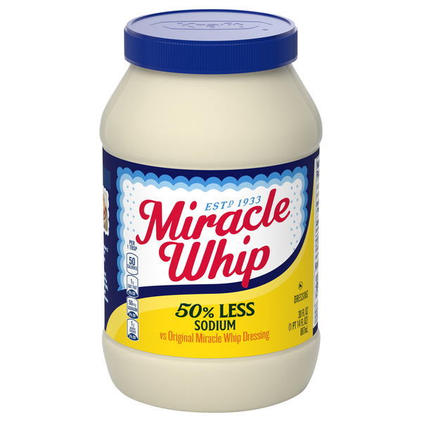 Miracle Whip 50% Less Sodium & Cholesterol Mayo-Like Dressing