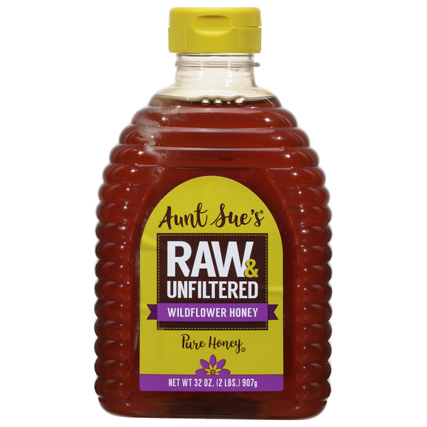 Save on Aunt Sue's U.S. Grade A Pure Wildflower Honey Raw & Unfiltered