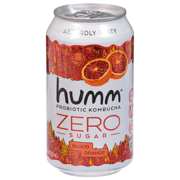 Save on Humm Zero Sugar Blood Orange Probiotic Kombucha Order Online