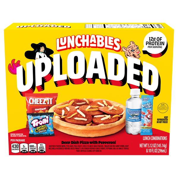Lunchables Uploaded Deep Dish Pizza with Pepperoni